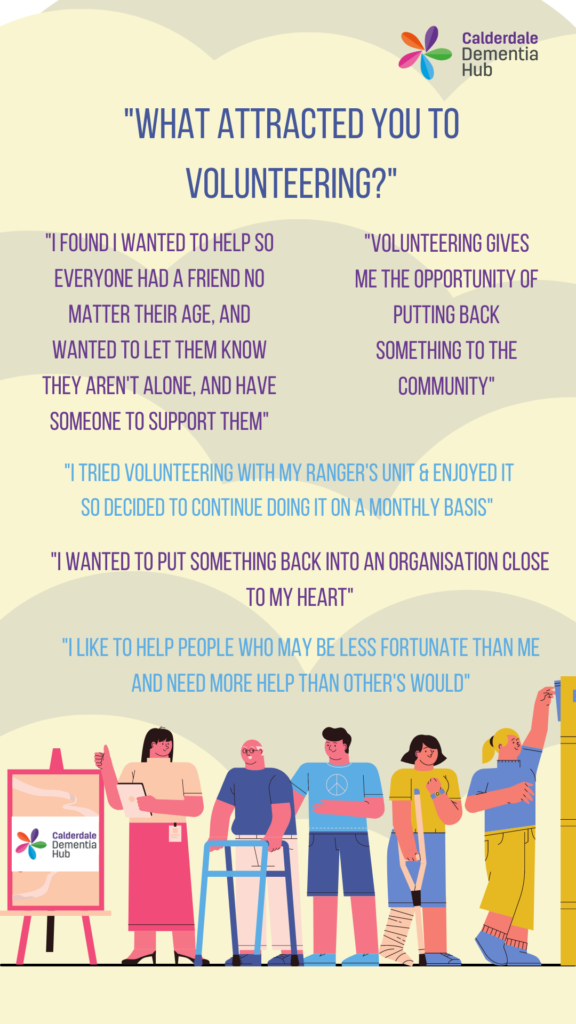 Volunteer quotes about what attracted them to volunteering